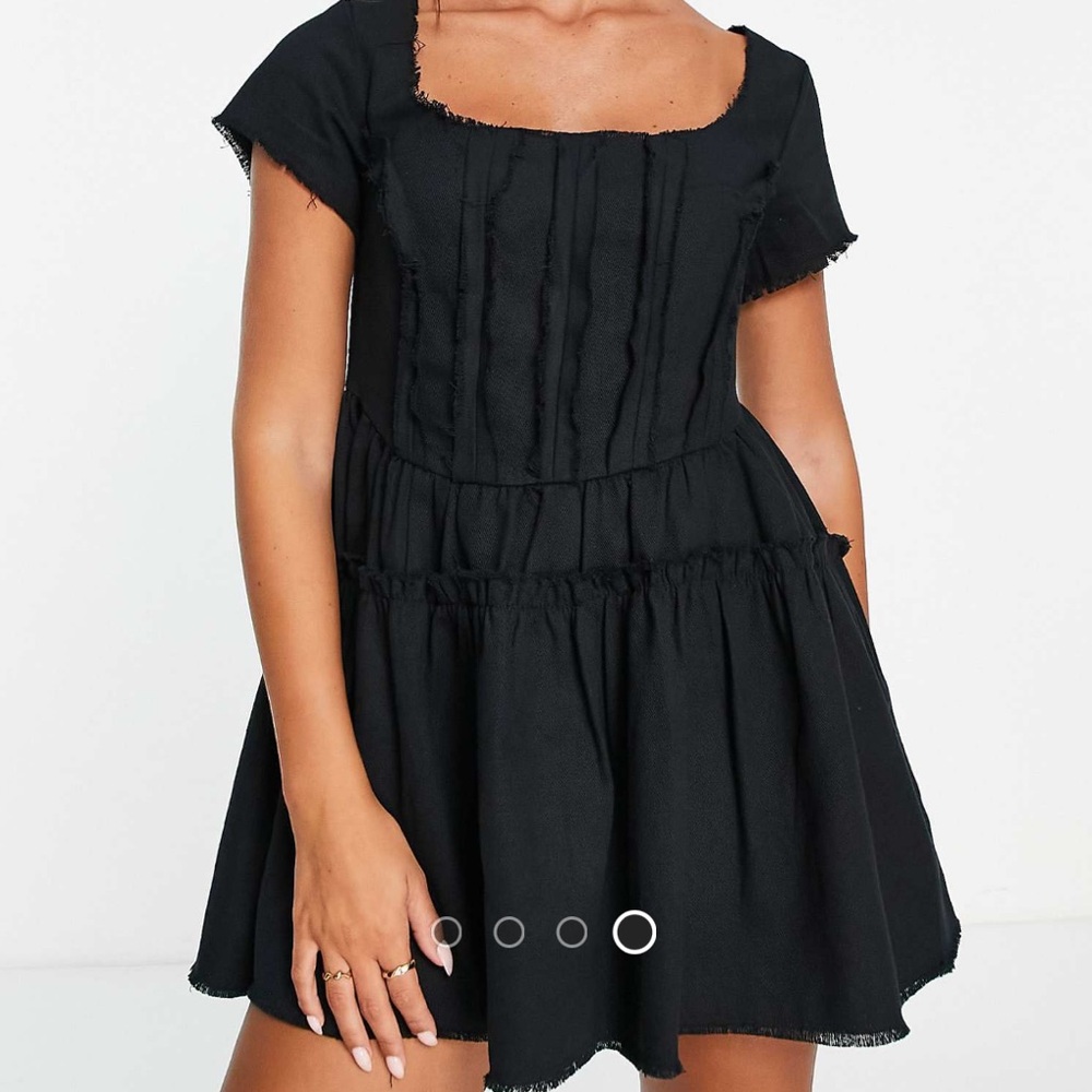 Fun Black ASOS Corset/Skater Dress